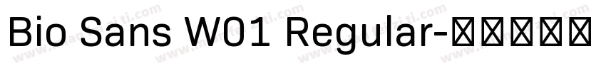 Bio Sans W01 Regular字体转换
